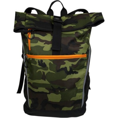 Extra Large Fold Over Camouflage Backpack for Camping Hiking up to 17'' Laptop