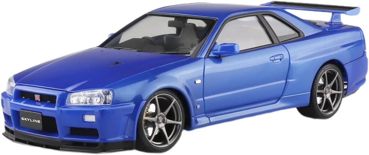 Aoshima 1/24 BNR34 GT-R V Spec II 2000 Pre-painted Model Kit