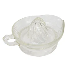 Classic Glass Lemon Citrus Orange Squeezer Juicer With Finger Handle Vintage GC