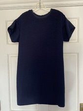 J.CREW Tiered Sheath Dress Navy 2