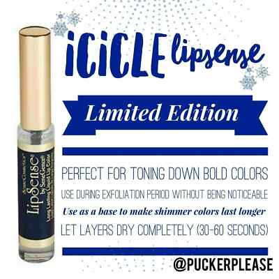 LipSense Icicle Long Lasting Liquid Lip Color SeneGence New & Sealed