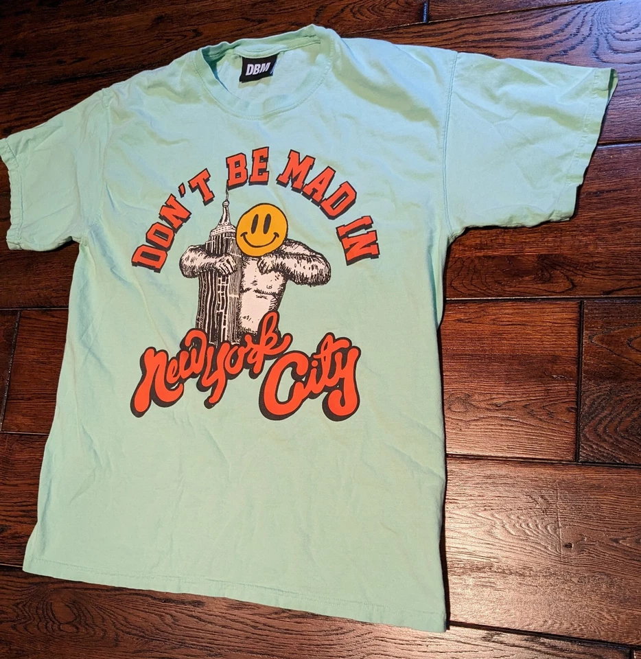 Camiseta JOE FRESH GOODS Don’t Be Mad New York City NYC DBM Talla L Verde Menta Foto 2 de 4