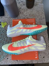 Nike Mens Zoom JA Fly 3 Track Spikes White Flash Crimson Sz 12 865633 700 Blue