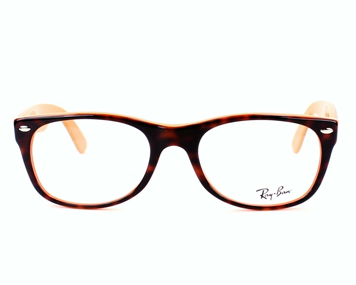 New RAY BAN RB5184 5160 52mm Brown Havana on Orange Wayfarer
