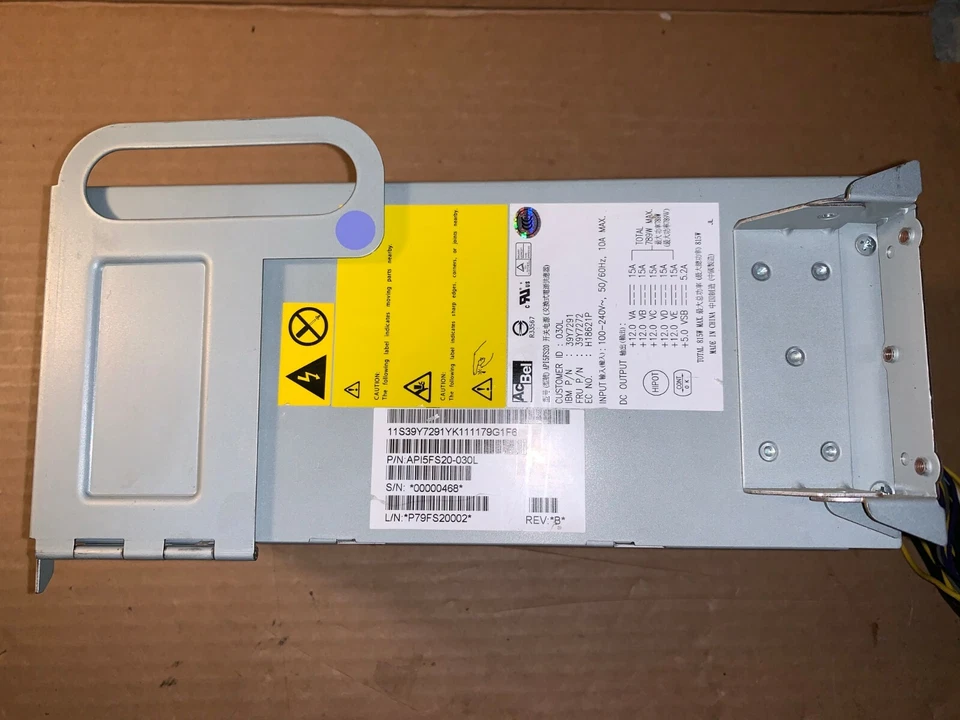 IBM 815W Power Supply 39Y7272 39Y7291 AcBel API5FS20 - Image 2 of 4