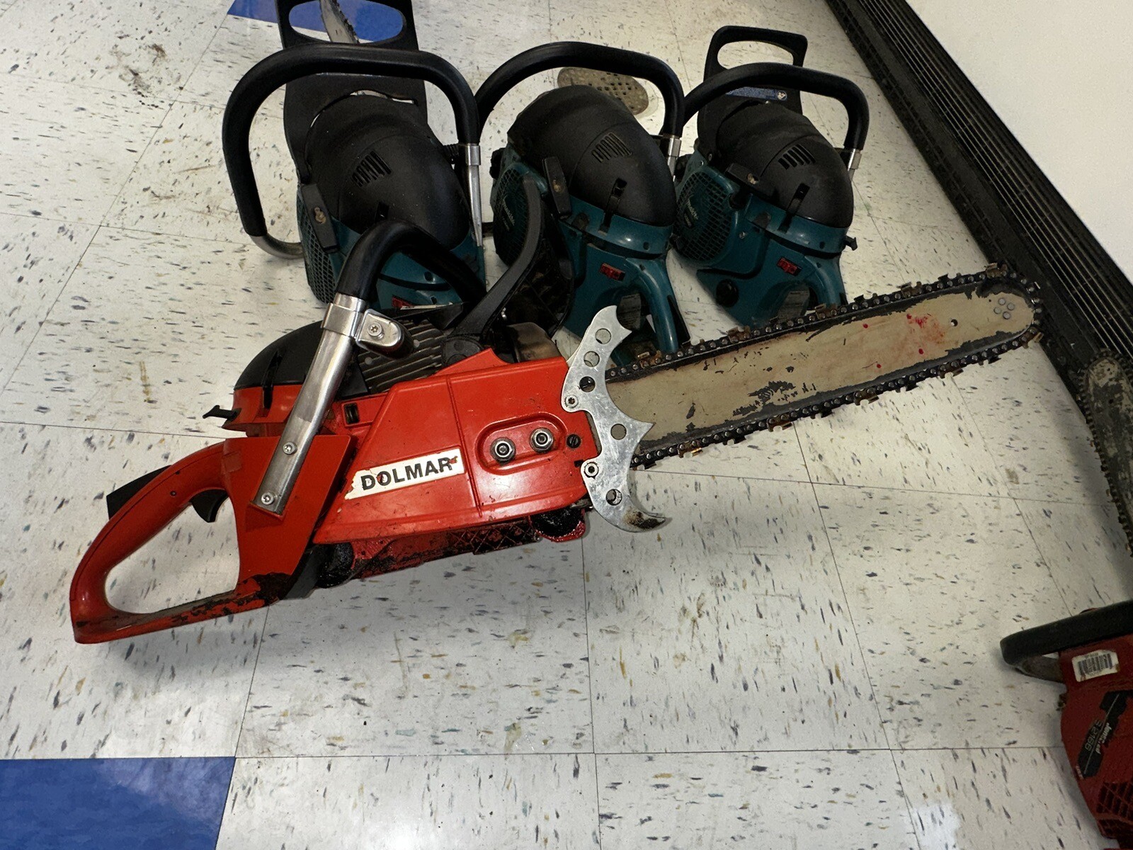 Dolmar 6400 & Makita 6421 Chainsaws Plus Additional Heads. eBay