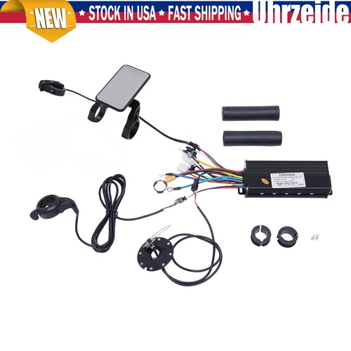 1200W 48V Electric Bicycle eBike Scooter Brushless Controller Kit LCD Display US