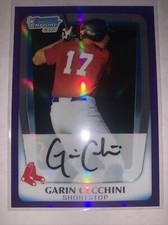 2011 Bowman Chrome Baseball - Garin Cecchini - Prospect Auto Purple /700 #BCP107