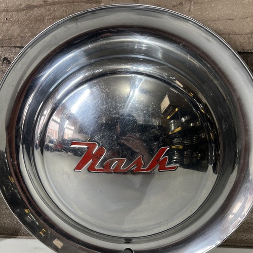 Pair (2) 52 53 54 55 NASH Hub Caps 15" Wheel Covers 1952 1953 1954 1955 1950’s - Picture 17 of 20