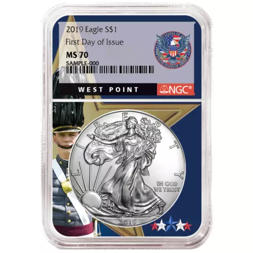 2019 $1 American Silver Eagle NGC MS70 FDI West Point Core
