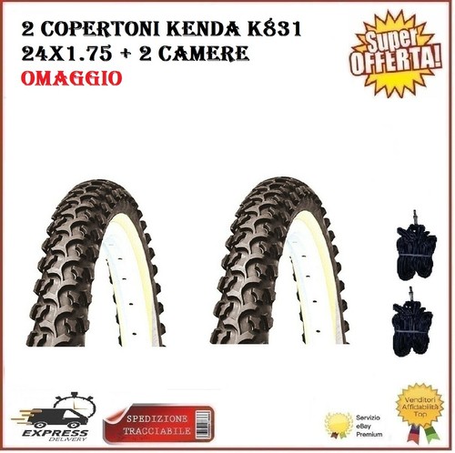 2 Copertoni Mtb 24 Bici Mountain Bike 24x1.75 Kenda K831 Gomme Pneumatici |  eBay