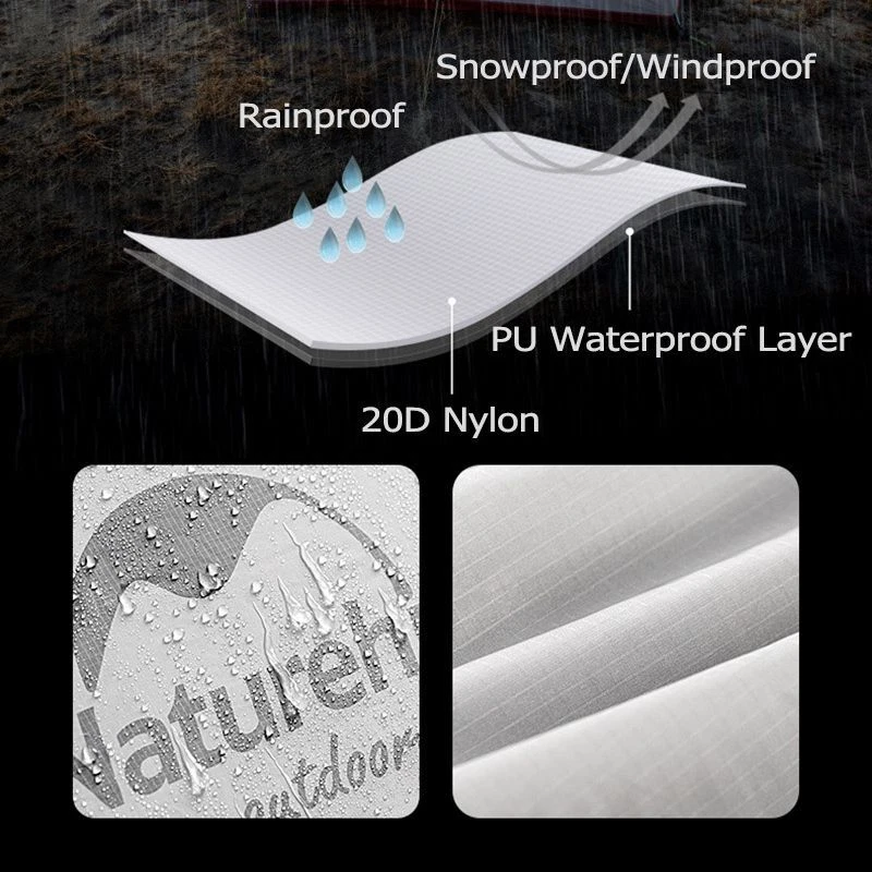 Tienda de campaña ultraligera para 2 personas al aire libre camping senderismo viaje mochilero tienda Foto 4 de 4