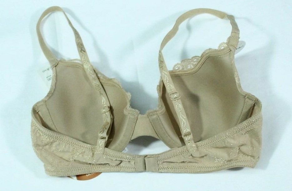 010X06 Maidenform 06569 Inspirations Demi Underwire Bra 34A Nude NWD eBay