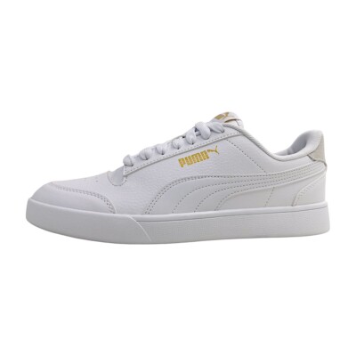 Puma Shuffle Damenschuhe Schnürschuhe Sportive sportlicher Schnürer Weiß Freizei