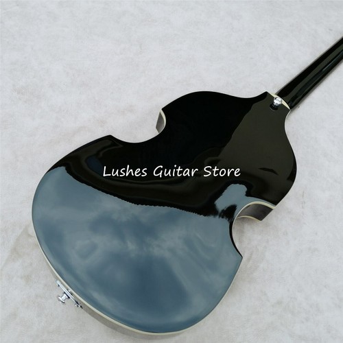 Top Quality 4 String Violin Electric Bass Guitar Semi Hollow Body Black Colors eBay