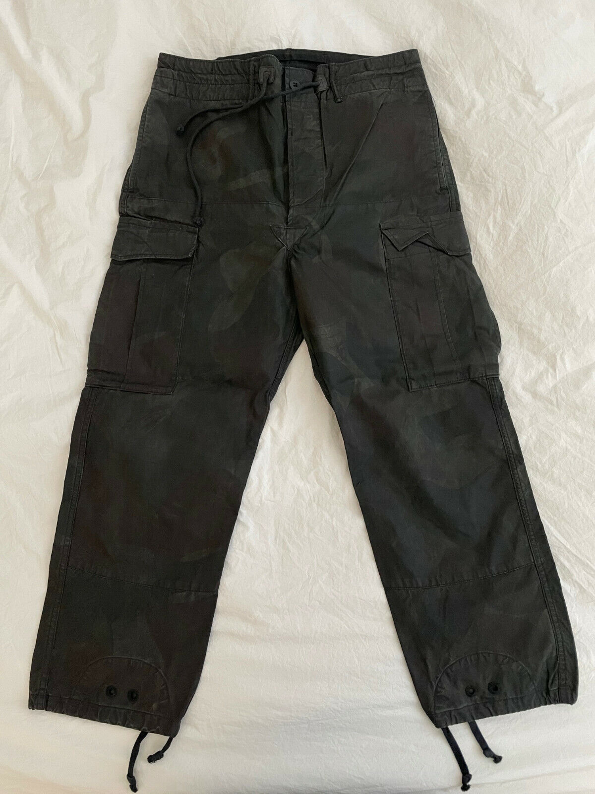 DOUBLE RL RRL Ralph Lauren Camo Poplin Cargo Pants 31x30