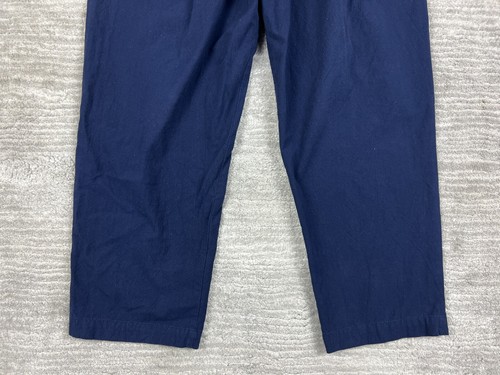 Alfred Dunner Pants Womens 12 Blue Drawstring 100% Cotton Casual - Picture 9 of 10