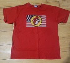 Buc-ees Tshirt Patriotic American Flag Born In The USA Texas Red Sz Youth Large