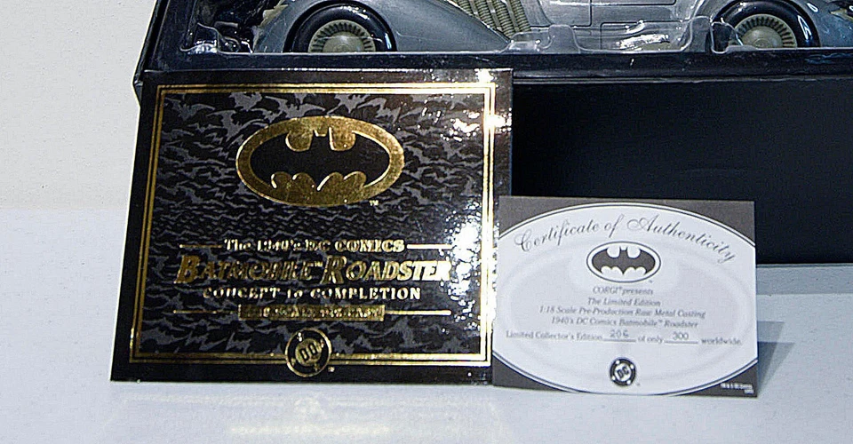 Corgi 1:18 BATMAN 1940 PROTO-TYPE RAW CASTING BATMOBILE ROADSTER 206 of 300 RARE - Image 2 of 4