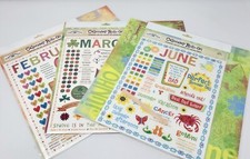 Provo Craft Karen Foster Calendar Rub-On Kits - February, March, June
