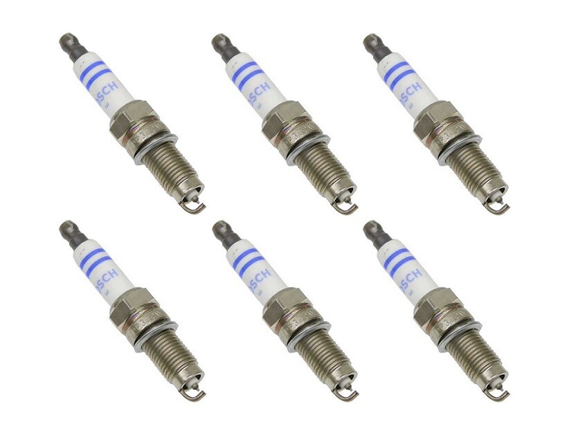 Set of 6 Spark Plug BOSCH YR7LPP332W for Audi, Volkswagen Brand New