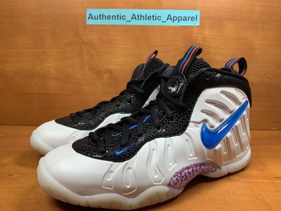Nike Little Posite Pro GS Foamposite '3D' Sz 7Y Youth White Red Blue 644792-102 | eBay