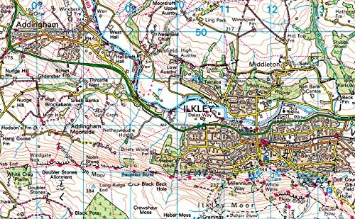 The Yorkshire Dales National Park Wall Map -125 x 154 cms - Picture 3 of 6
