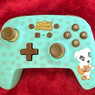 PowerA Animal Crossing Nintendo Switch Controller   Turquoise & Brown