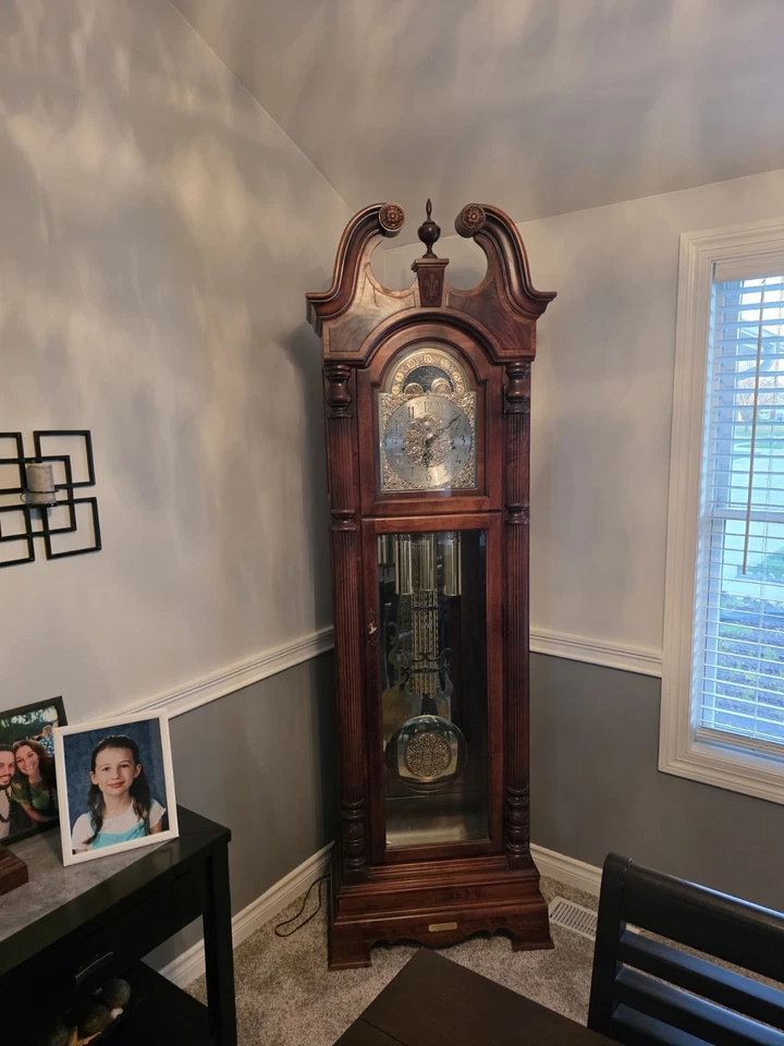 Howard C. Miller Grandfather Clock Vintage - Image 2 of 4