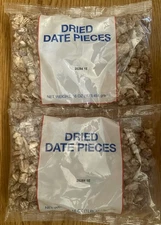LOT OF 2—Dried Date Pieces 16 oz. Bag Dry Fruit (1 lb.)  2lb Total- NEW