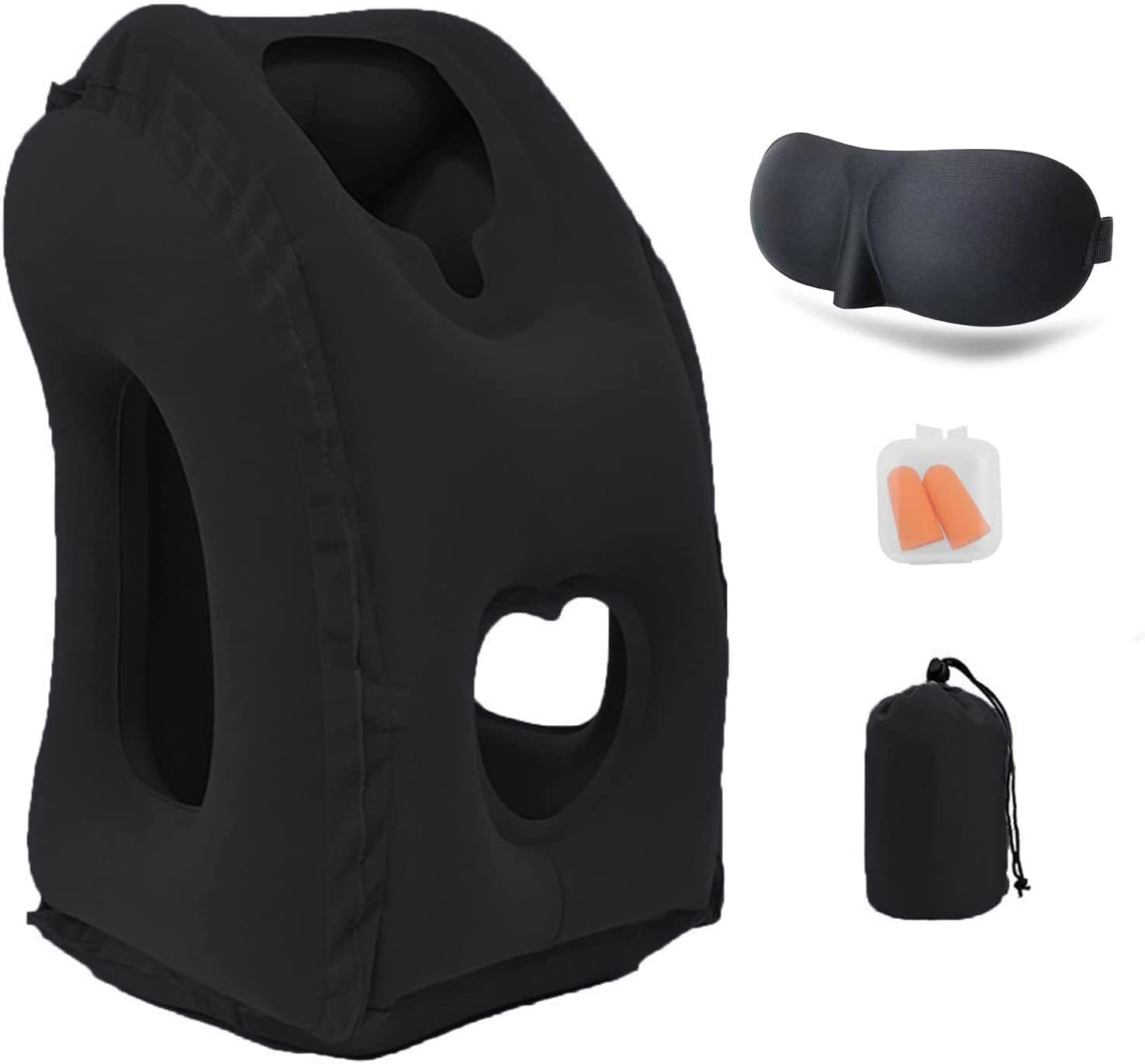 Inflatable Travel Pillows for Airplane Blow Up Neck Pillow for Sleeping Airpl...