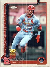 2025 Topps Chrome Masyn Winn Refractor #244 Cardinals All-Star Rookie Gold Cup🏆