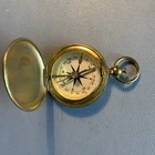 Vintage WW2 US Army Military Brass Pocket Compass