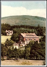 1962 Harrachov Krkonoše Mountains Hotel Resort Czechoslovakia Vintage Po... K041