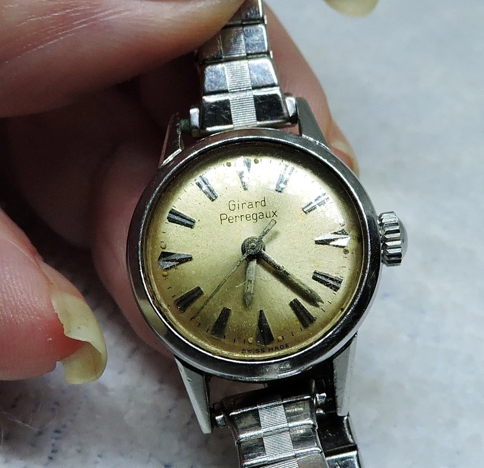 Reloj Girard Perregaux Vintage Damas Hecho en Suiza Funcionamiento Foto 3 de 4