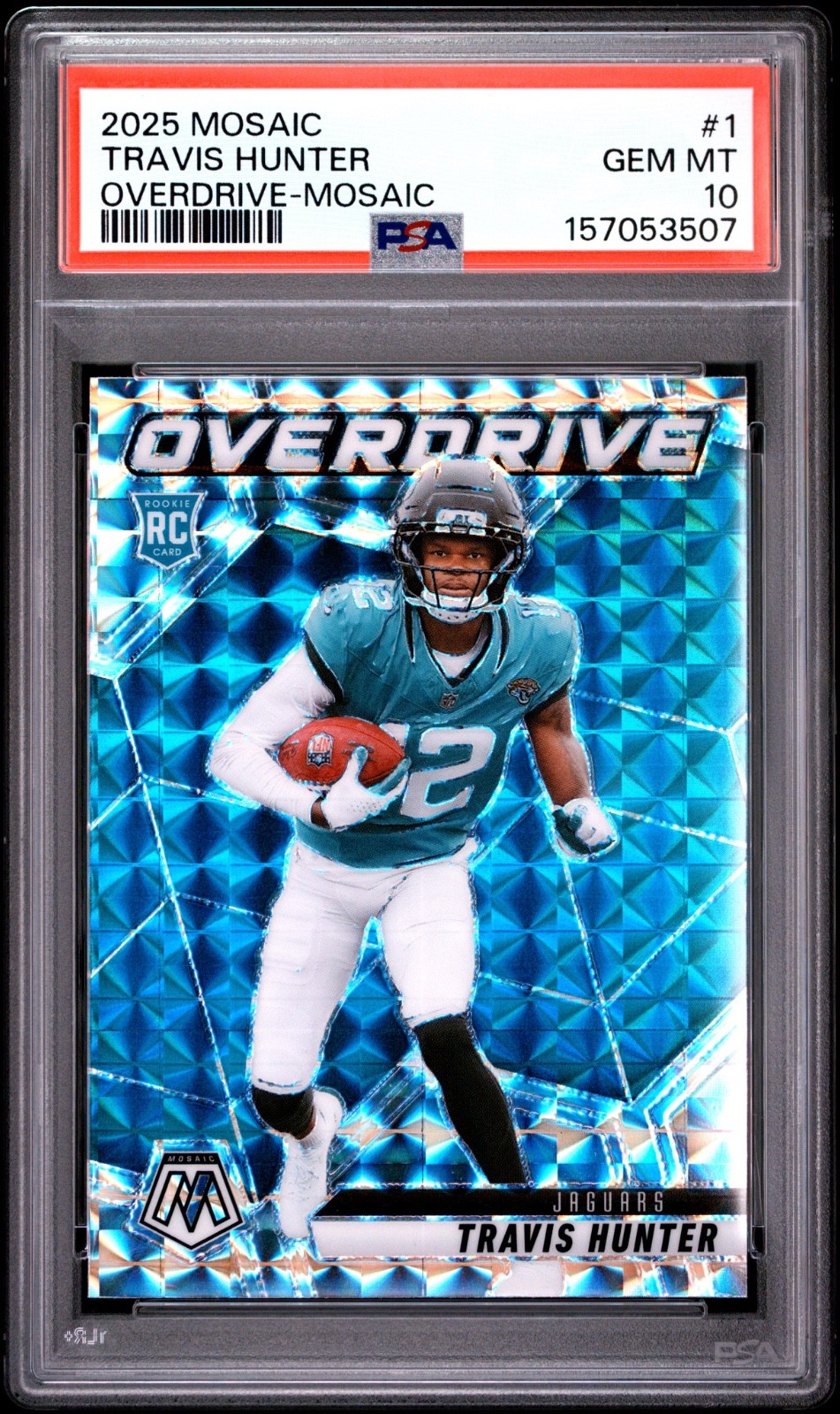 Travis Hunter Panini Mosaic Overdrive #1 Base