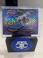 2025 Panini Select Calvin Johnson Blue Checkerboard Field Level /75