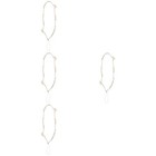  4 pièces lanière de téléphone portable en perles lanière de poignet téléphone portable perles de riz lanière