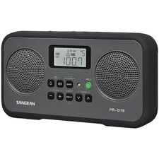 Sangean PR-D19BK FM Stereo/AM Digital Tuning Portable Radio with Black