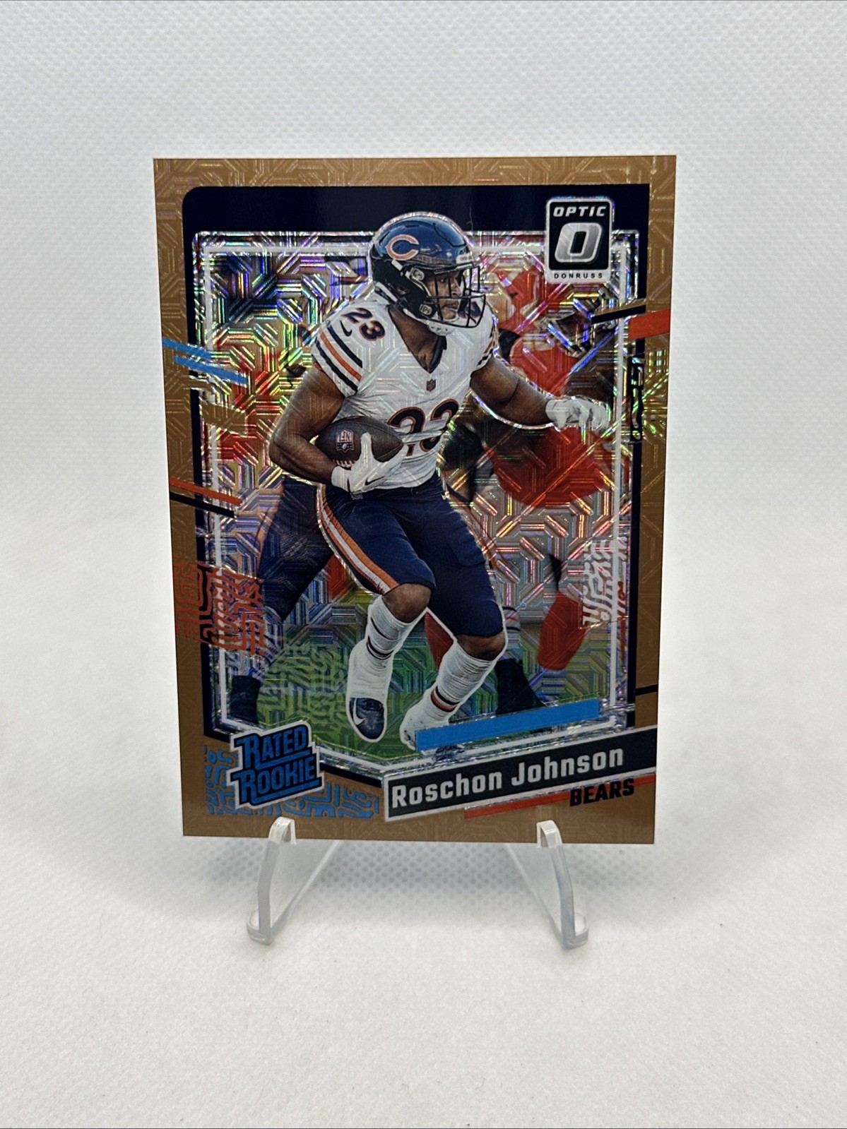 2023 Donruss Optic #217 Roschon Johnson (RC) /35 (Bronze Mojo)
