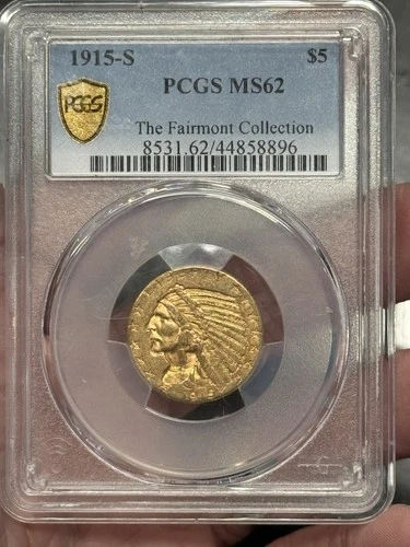 1915-S Indian Half Eagle — photo from the most recent tracked eBay sale