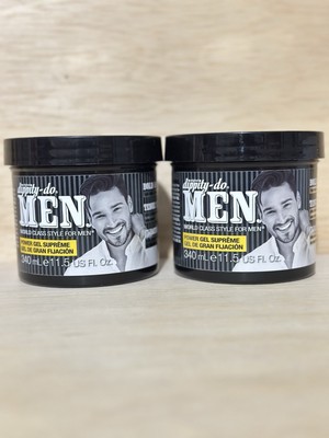 2-DIPPITY-DO MEN Power Gel Supreme Bold Hold, Non-Flaking 11.5 fl oz/340 mL Ea