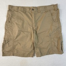 Carhartt Cargo Shorts Mens 44x10 Relaxed Fit Cotton Blend Tan 101563 253