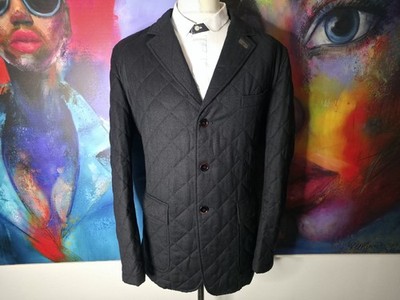 Windsor 1889 Jacke Mantel 54 XL Schurwolle Thermore Steppjacke Business Schwarz