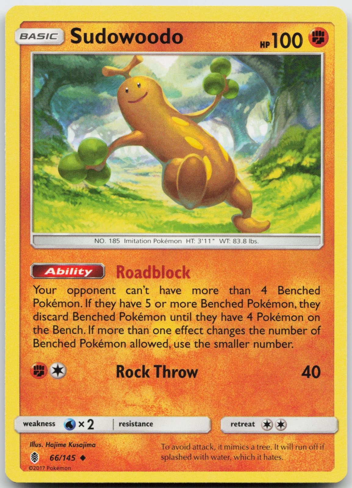 Sudowoodo 66/145 Pokemon Guardians Rising - NM