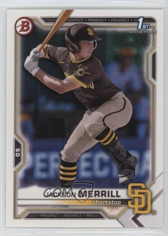 2021 Bowman Draft ( Pictured) Jackson Merrill Isaac Frye #BD-119 17yt