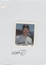 1983 Fleer Stamps Carney Lansford 0q1p