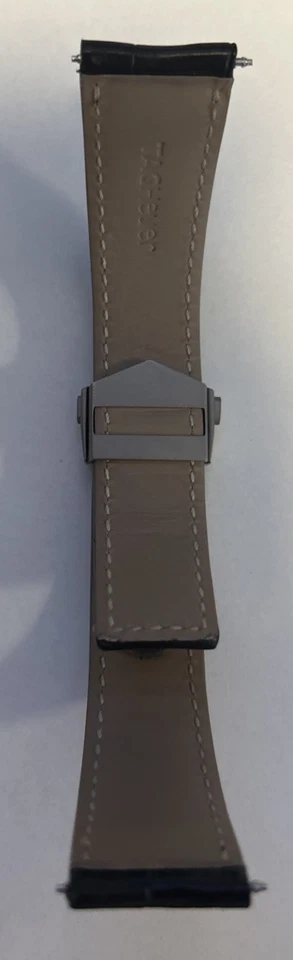 Tag Heuer Leather Strap With Clasp 21x18mm 100% Genuine - Image 2 of 4