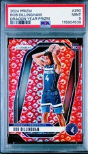 2024-25 Rob Dillingham Rookie Dragon Year Prizm 64/88 Pop 6 PSA 9 None Finer