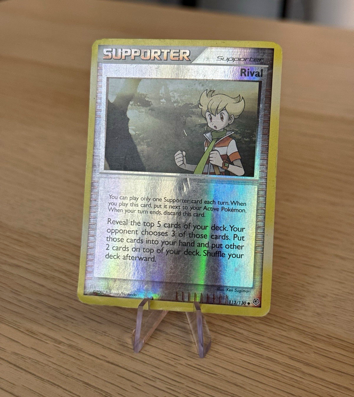 Pokemon - Rival 113/130 - Reverse Holo - Diamond & Pearl - HP Damaged 